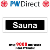 GG406 Sauna White On Black Plaque