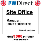 CS407 Site Office Manager Your Choice Here Knock For Access