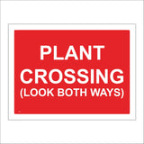 CS186 Plant Crossing (Look Both Ways) Sign