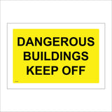 GG145 Dangerous Building Keep Off