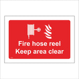FI465 Fire Hose Reel Keep Area Clear