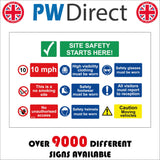 MU359 Site Safety Board Unauthorised Access Footwear PPE Speed
