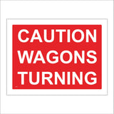 CS359 Caution Wagons Turning