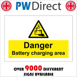 WT433 Danger Battery Charging Area