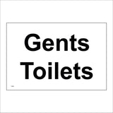 TS092 Gents Toilet Black On White