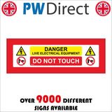 MU346 Danger Live Electrical Equipment Do Not Touch