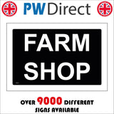 GG431 Farm Shop White On Black