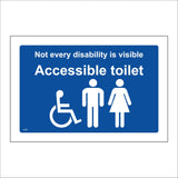 TS202 Not Every Disability Is Visible Accessible Toilet