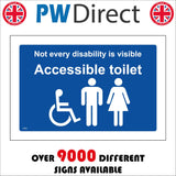 TS202 Not Every Disability Is Visible Accessible Toilet