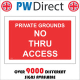 TR936 Private Grounds No Thru Access