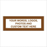 CC301L Brown Words Text Design Logo Image Emblem Photo Symbol