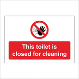 TS214 This Toilet Is Closed For Cleaning