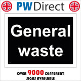 CS212 General Waste Sign