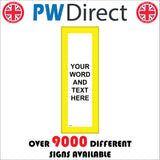 CC351J Yellow Frame Border Text Professional Words Choice Design