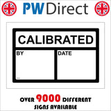 WT403 Calibrated By Date Information Safety