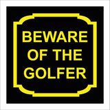 GG123 Beware Of The Golfer