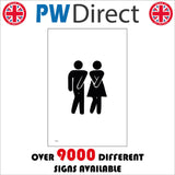 TS101 Toilets Urgent Black On White Male Female