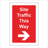 CS674 Site Traffic This Way Right Arrow