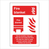 FI411 Fire Blanket Smother Chip Pan Waste Bins Person Flames