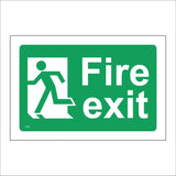 FS387 Fire Exit Left Running Man