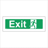 FS370 Fire Exit Running Man Customers Visitors
