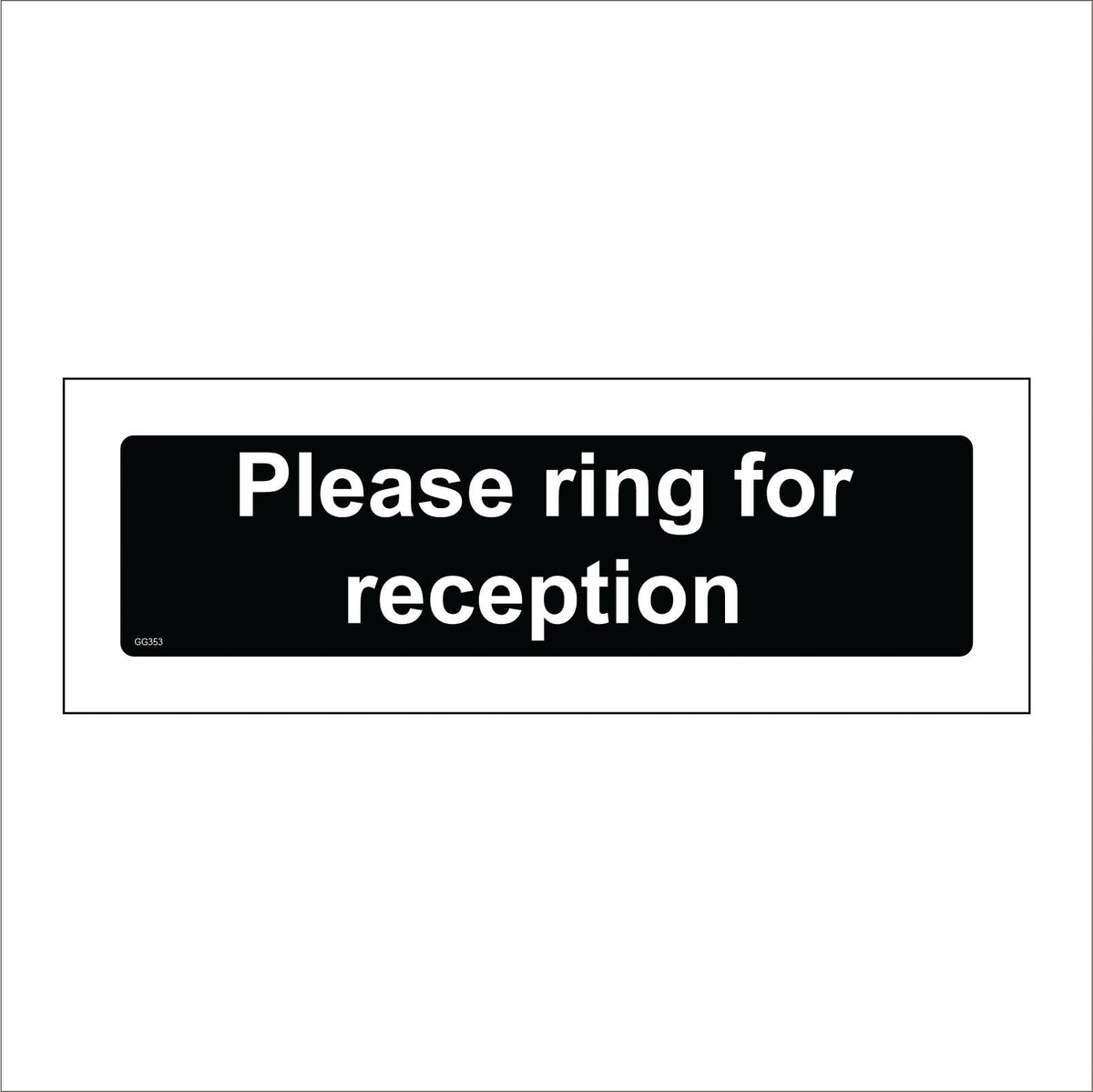 Please Ring For Reception Front Desk Office Hotel – PWDirect