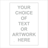 CC103D Your Choice Grey Text Artwork Logo Image Symbol Custom