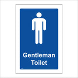 TS001 Gentleman Toilet Male Boys White On Blue