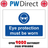MA921 Eye Protection Must Be Worn