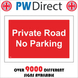 TR921 Private Road No Parking