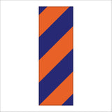 TR772 Chevron Blue Orange Marker