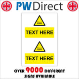 CC587 Your Text Yellow Box Symbol