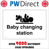 TS139 Baby Changing Station Black On White