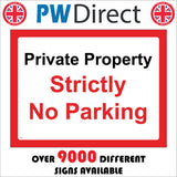 TR882 Private Property Strictly No Parking