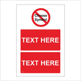 CC584 Your Text Information Choice Red Symbol