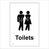 TS104 Toilets Urgent Bursting Black On White Male Female