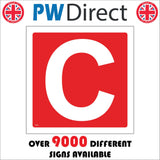 FI351 Letter C Listing Shelving Stacking Assembly Point Alphabet