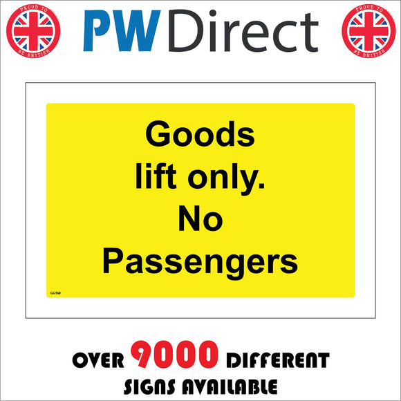 GG160 Goods Lift Only No Passengers