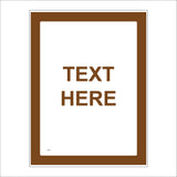 CC101L Text Words Choice Brown Attraction Custom Bespoke