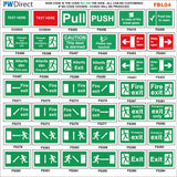 FS510 Fire Assembly Point Your Choice Here Custom Personalise
