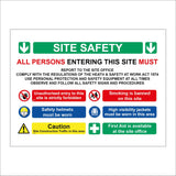 CS714  Site Safety Persons Entering Must Comply With Regulations