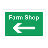 TR916 Farm Shop Left Arrow Direction Location