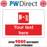 FI478 Fire Hose Your Text Here Made To Order Custom Emergency
