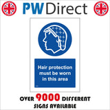 MB063 Hair Protection Must Be Worn