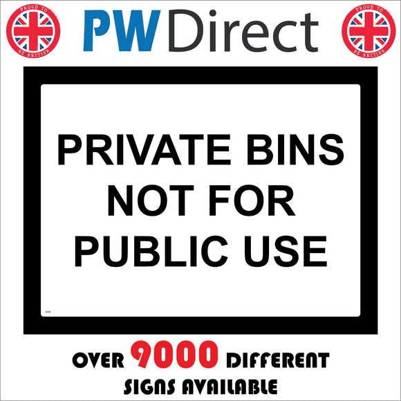 GG162 Private Bins Not For Public Use