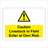 TR902 Livestock In Field Enter At Own Risk