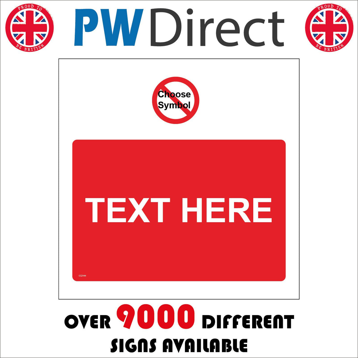 Choose Red Symbol Custom Words Text Logo Emblem Image, CC214H – PWDirect