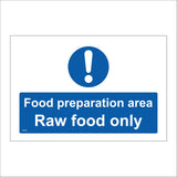 MA900 Food Preparation Area Raw Food Only