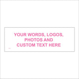 CC303F Exclusive Words Text Photo Logo Image Custom Design Pink