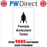TS173 Female Ambulant Toilet Black On White